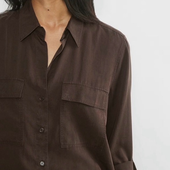 Babaton Chocolate Brown Shirt - Picture 4 of 4